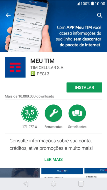 Pressione INSTALAR, e siga as indicações da tela para instalar o app. Pressione INSTALAR, e siga as indicações da tela para instalar o app.