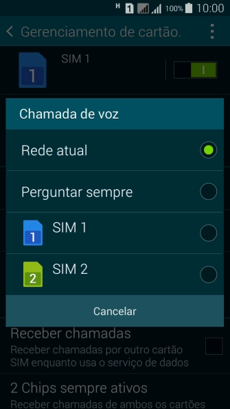 Pressione a configuração desejada. Pressione a configuração desejada.