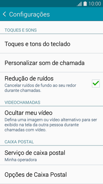 Pressione Opções de Caixa Postal. Pressione Opções de Caixa Postal.