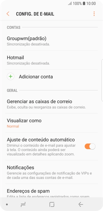 Pressione Notificações. Pressione Notificações.