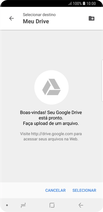 Se você quiser criar uma nova pasta, deve pressionar o ícone de nova pasta, e seguir as instruções da tela para criá-la. Se você quiser criar uma nova pasta, deve pressionar o ícone de nova pasta, e seguir as instruções da tela para criá-la.