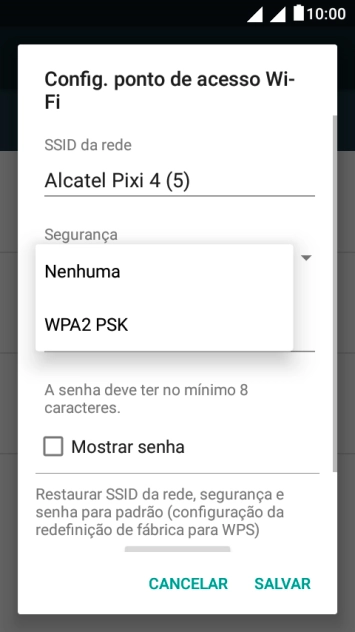 Pressione WPA2 PSK para proteger seu Roteador Wi-Fi com uma senha. Pressione WPA2 PSK para proteger seu Roteador Wi-Fi com uma senha.