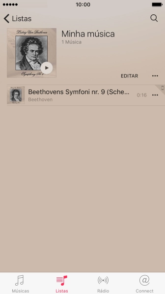 Navegue até a categoria ou lista de reprodução desejada, e pressione o arquivo de música. Navegue até a categoria ou lista de reprodução desejada, e pressione o arquivo de música.