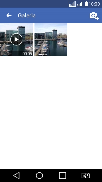 Pressione a foto ou o vídeo desejado. Pressione a foto ou o vídeo desejado.