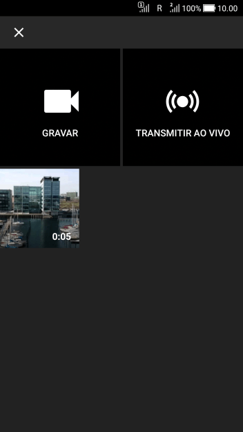 Pressione o vídeo desejado. Pressione o vídeo desejado.
