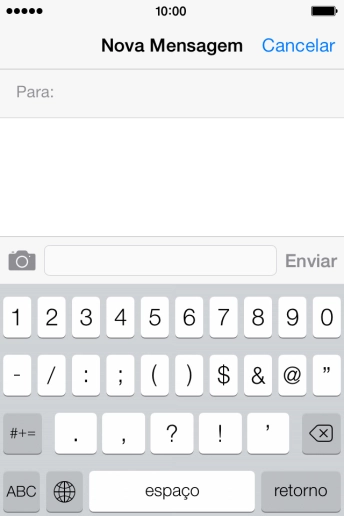 Pressione os números ou caracteres desejados. Pressione os números ou caracteres desejados.