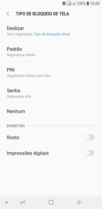 Pressione o indicador ao lado de Pressione o indicador ao lado de