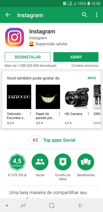 Pressione a tecla de início para finalizar e voltar à tela inicial. Pressione a tecla de início para finalizar e voltar à tela inicial.
