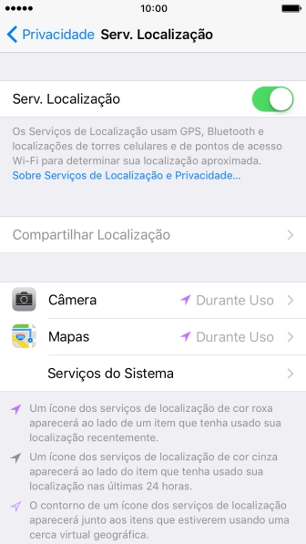 Pressione o indicador ao lado de Pressione o indicador ao lado de