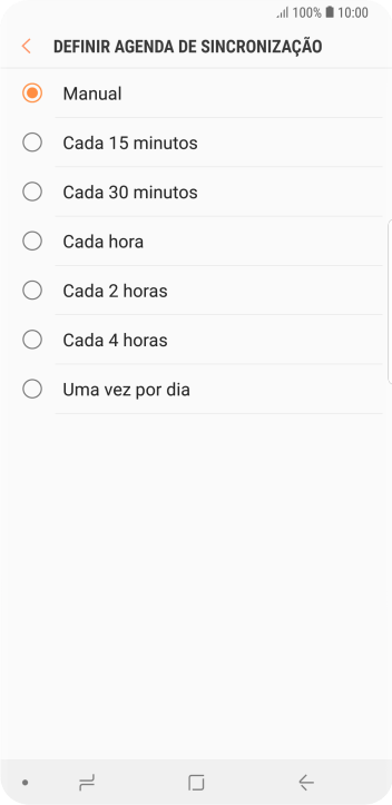 Pressione a configuração desejada. Pressione a configuração desejada.