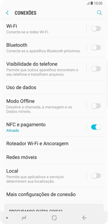 Pressione Redes móveis. Pressione Redes móveis.