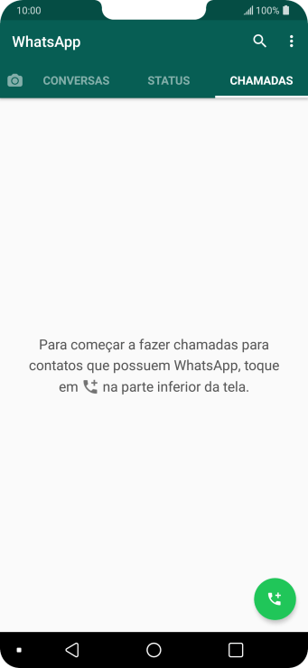 Pressione o ícone de chamada. Pressione o ícone de chamada.
