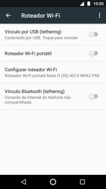 Pressione Configurar roteador Wi-Fi. Pressione Configurar roteador Wi-Fi.