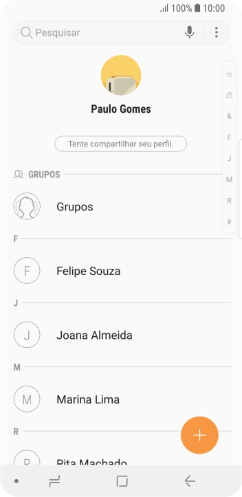 Pressione o ícone de menu. Pressione o ícone de menu.