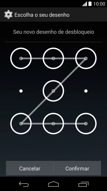 Repita o código do celular selecionado, e pressione Confirmar. Repita o código do celular selecionado, e pressione Confirmar.