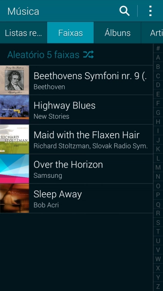 Pressione o arquivo de música desejado. Pressione o arquivo de música desejado.