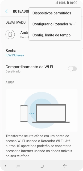 Pressione Configurar o Roteador Wi-Fi. Pressione Configurar o Roteador Wi-Fi.