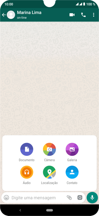Pressione Galeria, e navegue até a pasta desejada. Pressione Galeria, e navegue até a pasta desejada.