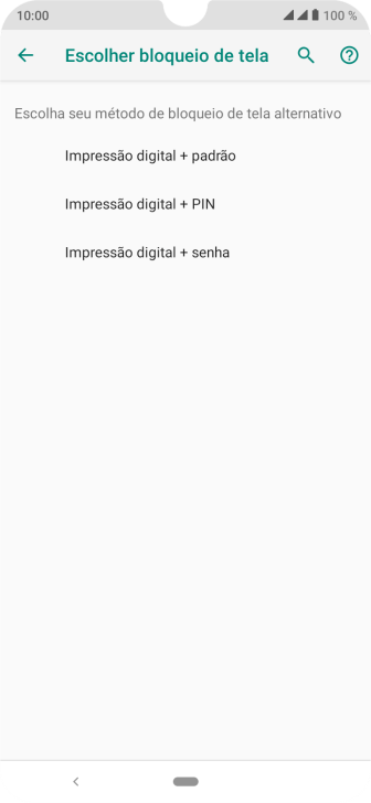 Pressione o código de bloqueio desejado, e siga as instruções da tela para criar um código extra. Pressione o código de bloqueio desejado, e siga as instruções da tela para criar um código extra.