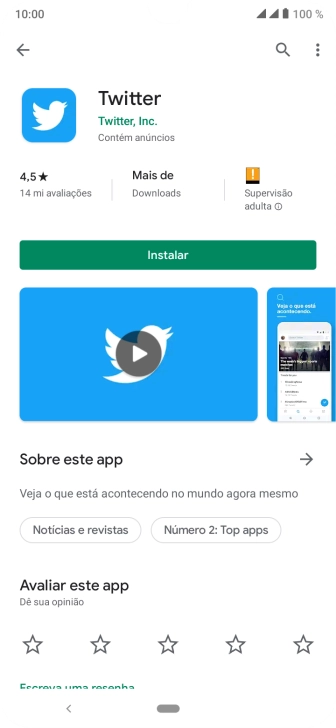 Pressione Instalar, e siga as indicações da tela para instalar o app. Pressione Instalar, e siga as indicações da tela para instalar o app.