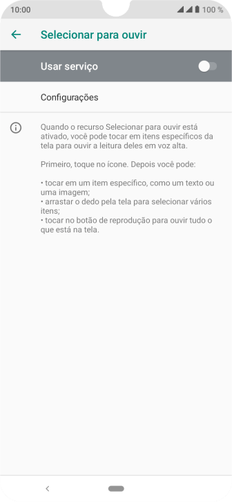 Pressione o indicador ao lado de Pressione o indicador ao lado de