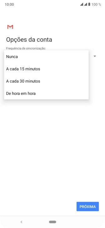 Pressione a configuração desejada. Pressione a configuração desejada.