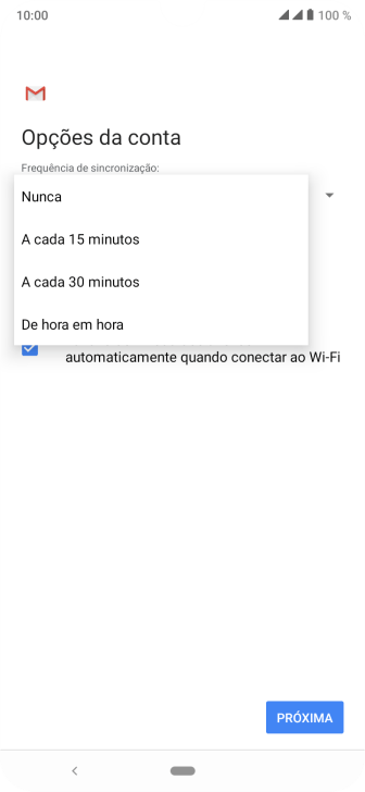 Pressione a configuração desejada. Pressione a configuração desejada.