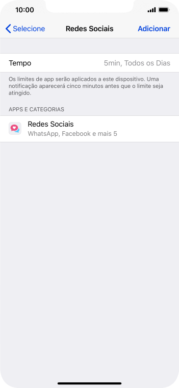 Pressione a configuração desejada. Pressione a configuração desejada.