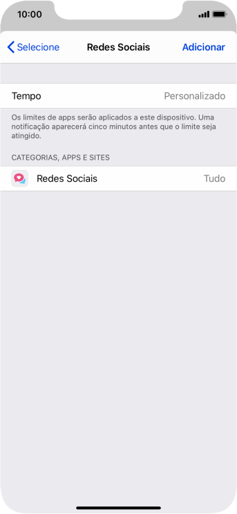 Pressione a configuração desejada. Pressione a configuração desejada.