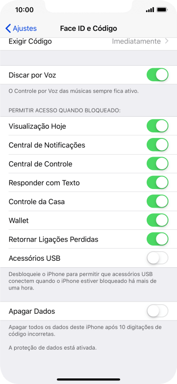Pressione o indicador ao lado de Pressione o indicador ao lado de