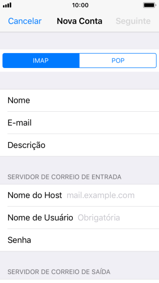 Pressione IMAP. Pressione IMAP.