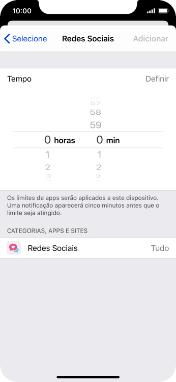 Como configurar o limite desejado para o uso da categoria escolhida. Como configurar o limite desejado para o uso da categoria escolhida.