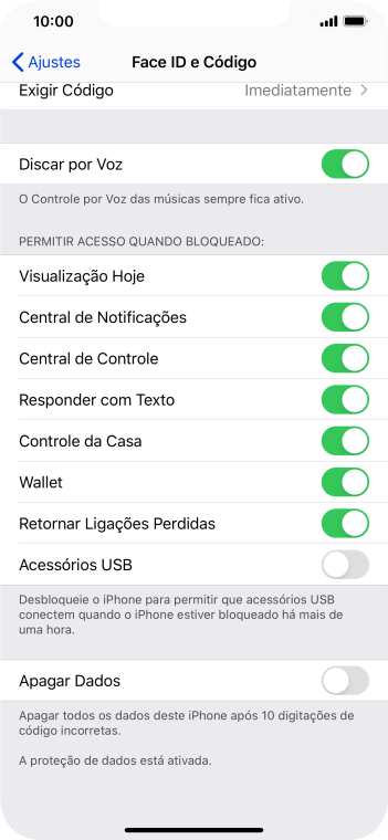 Pressione o indicador ao lado de Pressione o indicador ao lado de