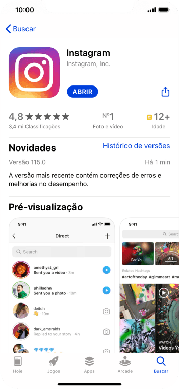 Deslize para cima a partir da parte de baixo da tela para finalizar e voltar para a tela inicial. Deslize para cima a partir da parte de baixo da tela para finalizar e voltar para a tela inicial.