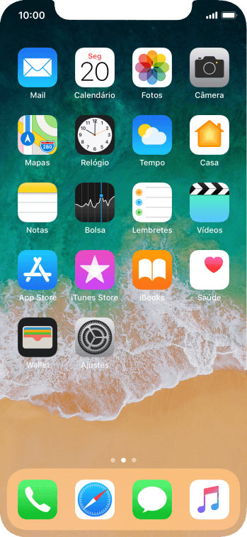 Pressione App Store. Pressione App Store.