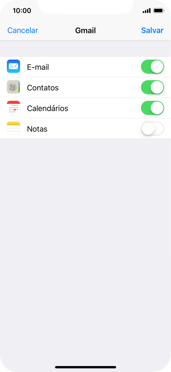 Se a tela mostrar essa imagem, sua conta foi reconhecida e configurada automaticamente. Siga as instruções da tela para inserir mais informações e finalizar a configuração. Se a tela mostrar essa imagem, sua conta foi reconhecida e configurada automaticamente. Siga as instruções da tela para inserir mais informações e finalizar a configuração.