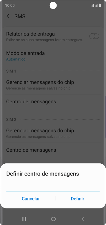 Se você é cliente TIM com DDD 11, 12, 13, 14, 15, 16, 17, 18 ou 19, deve inserir +551181138200 e pressionar Definir. Se você é cliente TIM com DDD 11, 12, 13, 14, 15, 16, 17, 18 ou 19, deve inserir +551181138200 e pressionar Definir.