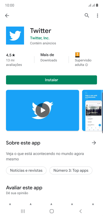 Pressione Instalar, e siga as indicações da tela para instalar o app. Pressione Instalar, e siga as indicações da tela para instalar o app.