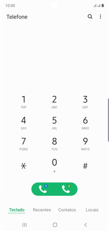 Pressione o ícone de menu. Pressione o ícone de menu.