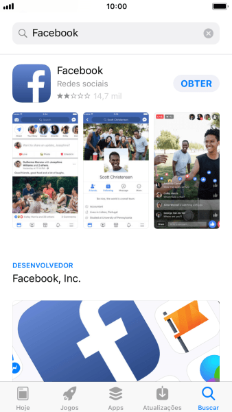 Pressione Facebook. Pressione Facebook.