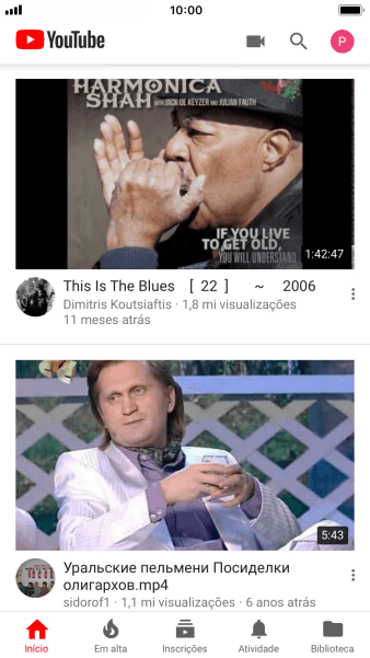 Pressione o ícone de fazer upload. Pressione o ícone de fazer upload.
