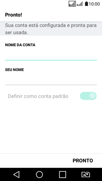 Digite o nome da conta de e-mail, e pressione o campo abaixo de Digite o nome da conta de e-mail, e pressione o campo abaixo de