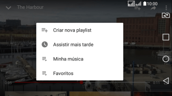 Pressione a lista de reprodução desejada. Pressione a lista de reprodução desejada.