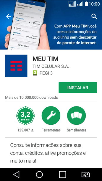 Pressione INSTALAR, e siga as indicações da tela para instalar o app. Pressione INSTALAR, e siga as indicações da tela para instalar o app.