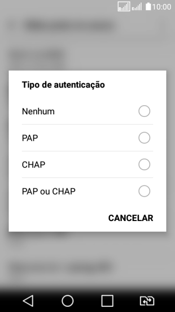 Pressione PAP ou CHAP. Pressione PAP ou CHAP.