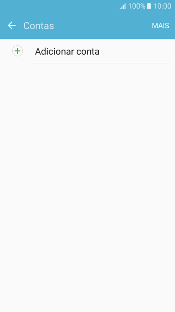 Pressione Adicionar conta. Pressione Adicionar conta.