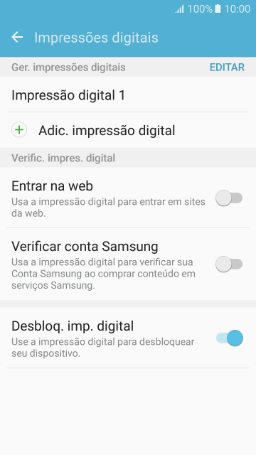 Pressione a tecla de voltar. Pressione a tecla de voltar.