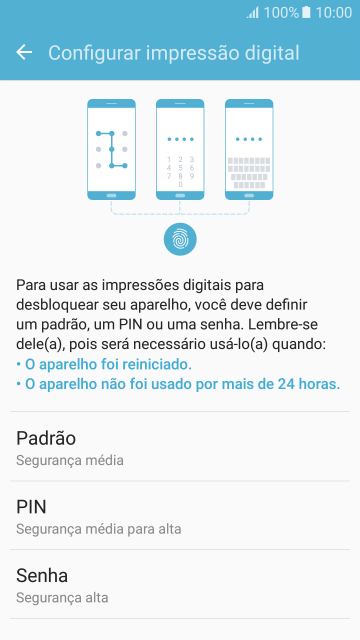 Pressione o código de bloqueio desejado, e siga as instruções da tela para criar um código extra. Pressione o código de bloqueio desejado, e siga as instruções da tela para criar um código extra.