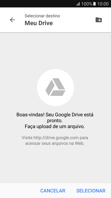 Se você quiser criar uma nova pasta, deve pressionar o ícone de nova pasta, e seguir as instruções da tela para criá-la. Se você quiser criar uma nova pasta, deve pressionar o ícone de nova pasta, e seguir as instruções da tela para criá-la.