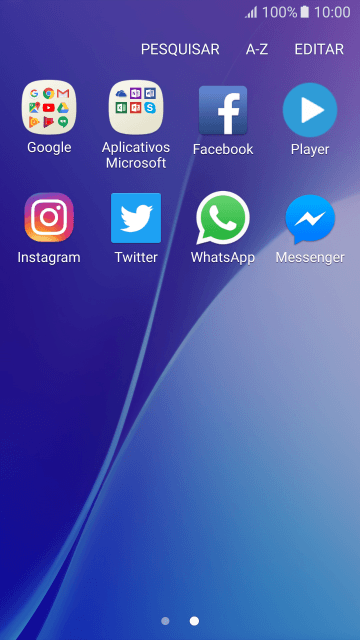 Pressione WhatsApp. Pressione WhatsApp.